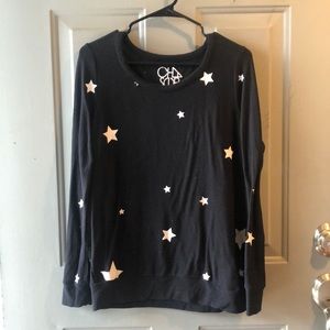 Chaser Black With Stars cardigan.